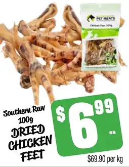Farmer Jack's Dried chicken feet offer