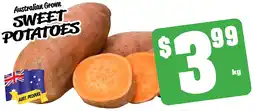 Farmer Jack's Australian grown sweet potatoes offer