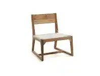 LivingStyles Elliott Solid Teak Timber Chair with Polyrattan Seat offer