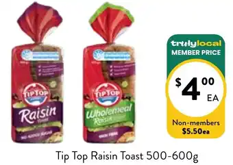 Farmer Jack's Tip Top Raisin Toast offer