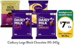 Farmer Jack's Cadbury Large Block Chocolate offer