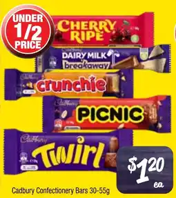 Farmer Jack's Cadbury Confectionery Bars offer