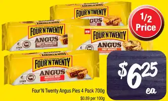 Farmer Jack's Four'N Twenty Angus Pies offer