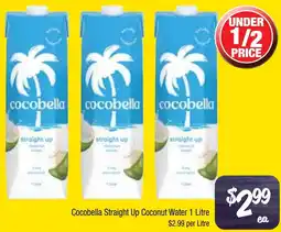 Farmer Jack's Cocobella Straight Up Coconut Water offer