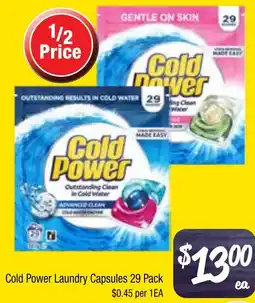 Farmer Jack's Cold Power Laundry Capsules offer