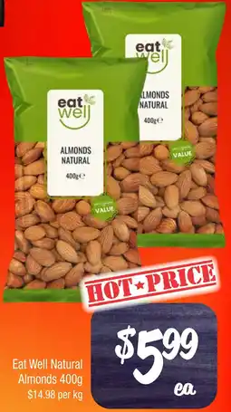 Farmer Jack's Eat Well Natural Almonds offer