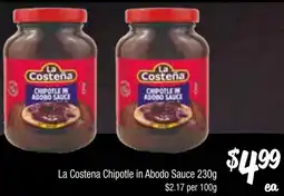 Farmer Jack's La Costena Chipotle in Abodo Sauce offer