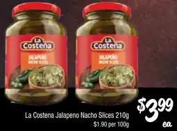 Farmer Jack's La Costena Jalapeno Nacho Slices offer