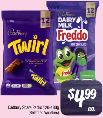 Farmer Jack's Cadbury Share Packs offer
