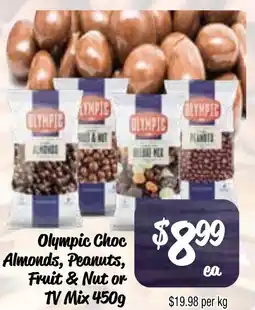 Farmer Jack's Olympic Choc Almonds, Peanuts, Fruit & Nut or TV Mix offer