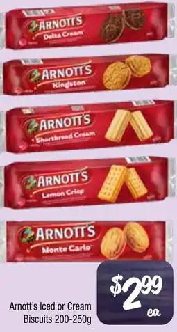 Farmer Jack's Arnott's Iced or Cream Biscuits offer