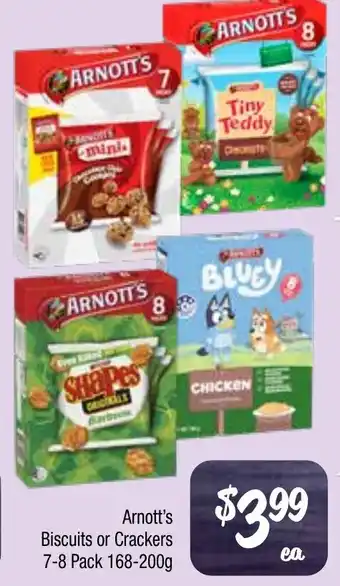 Farmer Jack's Arnott's Biscuits or Crackers offer
