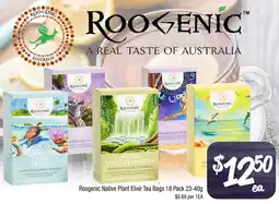 Farmer Jack's Roogenic Native Plant Elixir Tea Bags offer