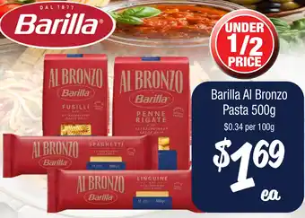 Farmer Jack's Barilla Al Bronzo Pasta offer