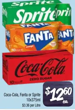 Farmer Jack's Coca-Cola, Fanta or Sprite offer