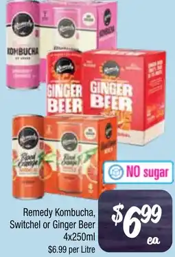 Farmer Jack's Remedy Kombucha, Switchel or Ginger Beer offer