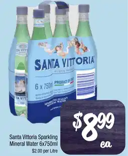 Farmer Jack's Santa Vittoria Sparkling Mineral Water offer