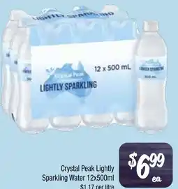 Farmer Jack's Crystal Peak Lightly Sparkling Water offer