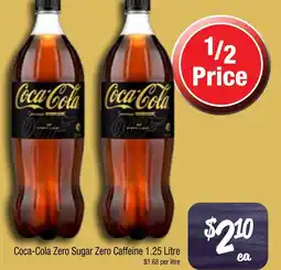 Farmer Jack's Coca-Cola Zero Sugar Zero Caffeine offer