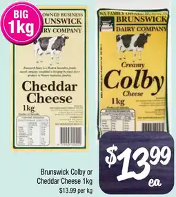 Farmer Jack's Brunswick Colby or Cheddar Cheese offer