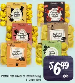 Farmer Jack's iPastai Fresh Ravioli or Tortellini offer