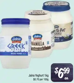Farmer Jack's Jalna Yoghurt offer