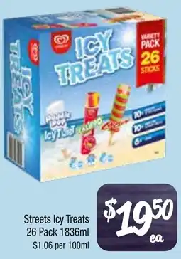 Farmer Jack's Streets Icy Treats offer