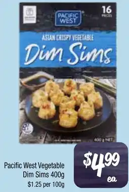 Farmer Jack's Pacific West Vegetable Dim Sims offer