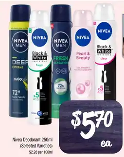 Farmer Jack's Nivea Deodorant offer