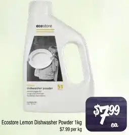 Farmer Jack's Ecostore Lemon Dishwasher Powder offer