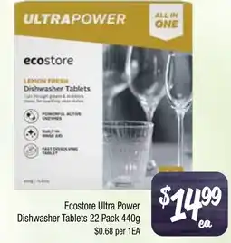 Farmer Jack's Ecostore Ultra Power Dishwasher Tablets offer