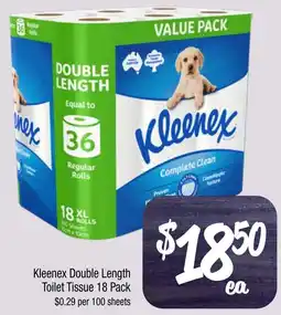 Farmer Jack's Kleenex Double Length Toilet Tissue offer