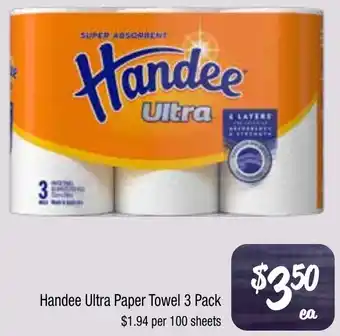 Farmer Jack's Handee Ultra Paper Towel offer