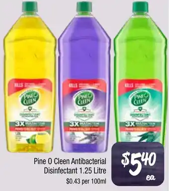 Farmer Jack's Pine O Cleen Antibacterial Disinfectant offer