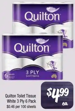 Farmer Jack's Quilton Toilet Tissue White offer