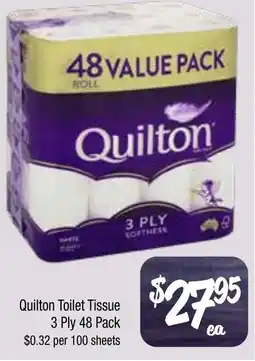 Farmer Jack's Quilton Toilet Tissue 3 Ply offer