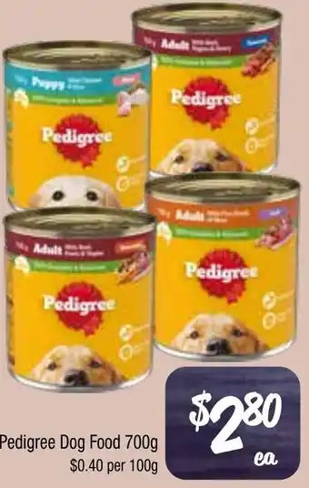Farmer Jack's Pedigree Dog Food offer