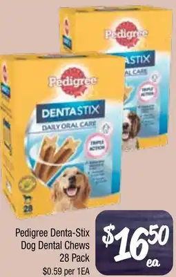 Farmer Jack's Pedigree Denta-Stix Dog Dental Chews offer