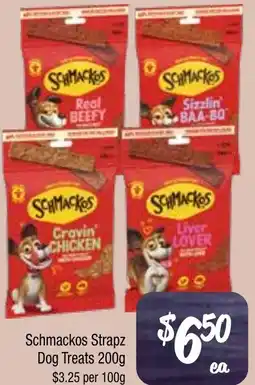 Farmer Jack's Schmackos Strapz Dog Treats offer