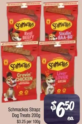 Farmer Jack's Schmackos Strapz Dog Treats offer