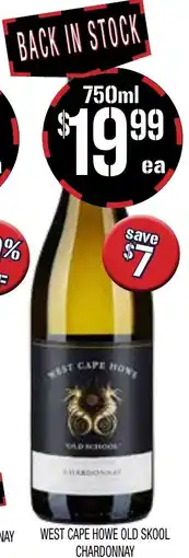 Farmer Jack's West cape howe old skool chardonnay offer