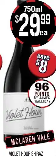Farmer Jack's violet hour shiraz offer