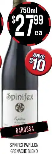 Farmer Jack's Spinifex papillon grenache blend offer