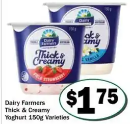 Friendly Grocer Dairy Farmers Thick & Creamy Yoghurt offer