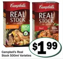 Friendly Grocer Campbell's Real Stock offer