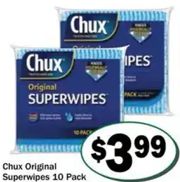 Friendly Grocer Chux Original Superwipes offer