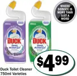 Friendly Grocer Duck Toilet Cleaner offer
