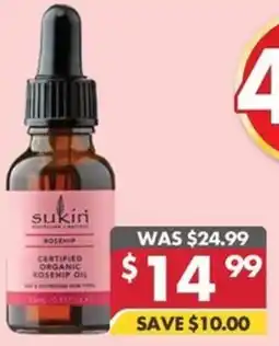 Pharmacy4Less Sukin certified organic rosehip oil offer