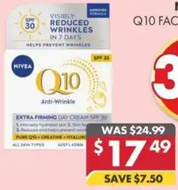 Pharmacy4Less Nivea q10 face wrinkles offer
