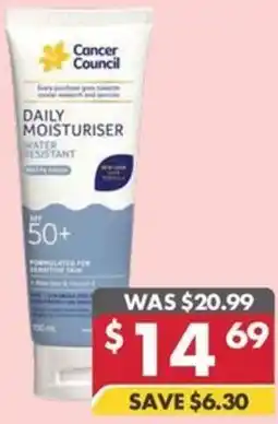 Pharmacy4Less Cancer council daily moisturiser offer